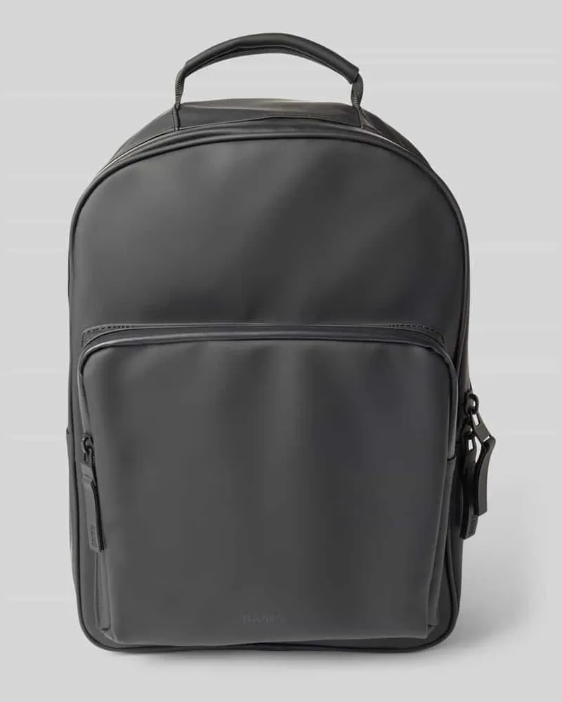 RAINS Rucksack in Leder-Optik Black