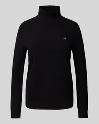 Gant Strickpullover mit Rollkragen Modell 'EXTRAFINE Black