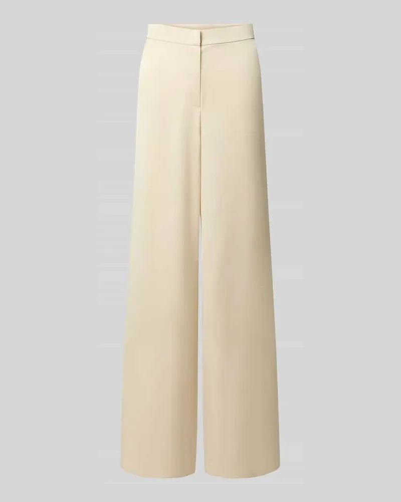 Swing Wide Fit Hose mit Bundfalten Ecru