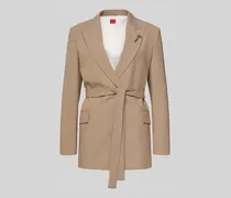 Regular Fit Longblazer mit Viskose-Anteil Modell 'ABIVALE