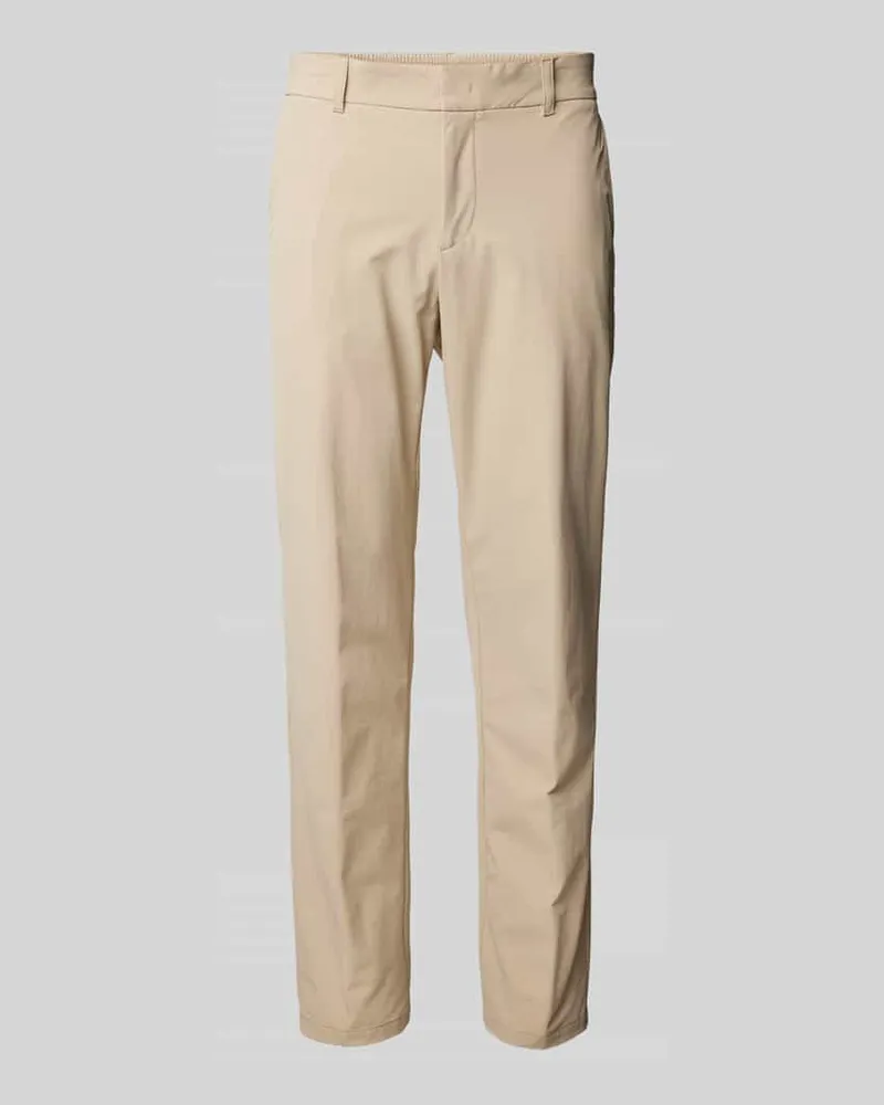 HUGO BOSS Tapered Fit Hose mit Gürtelschlaufen Modell 'Genius Beige