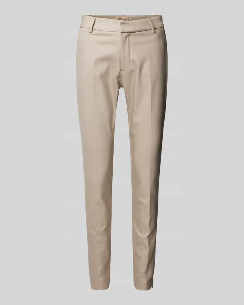 Mos Mosh Slim Fit Stoffhose mit Eingrifftaschen Modell 'Abbey Night Taupe