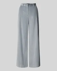 Max Mara Straight Fit Cordhose aus reiner Baumwolle mit seitlichen Eingrifftaschen Modell 'TANIA Hellblau