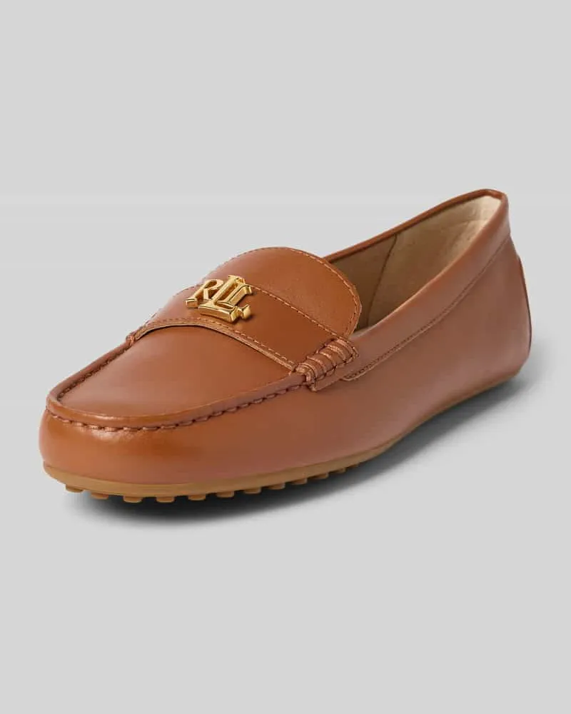Ralph Lauren Loafer mit Label-Detail Modell 'BARNSBURY Cognac
