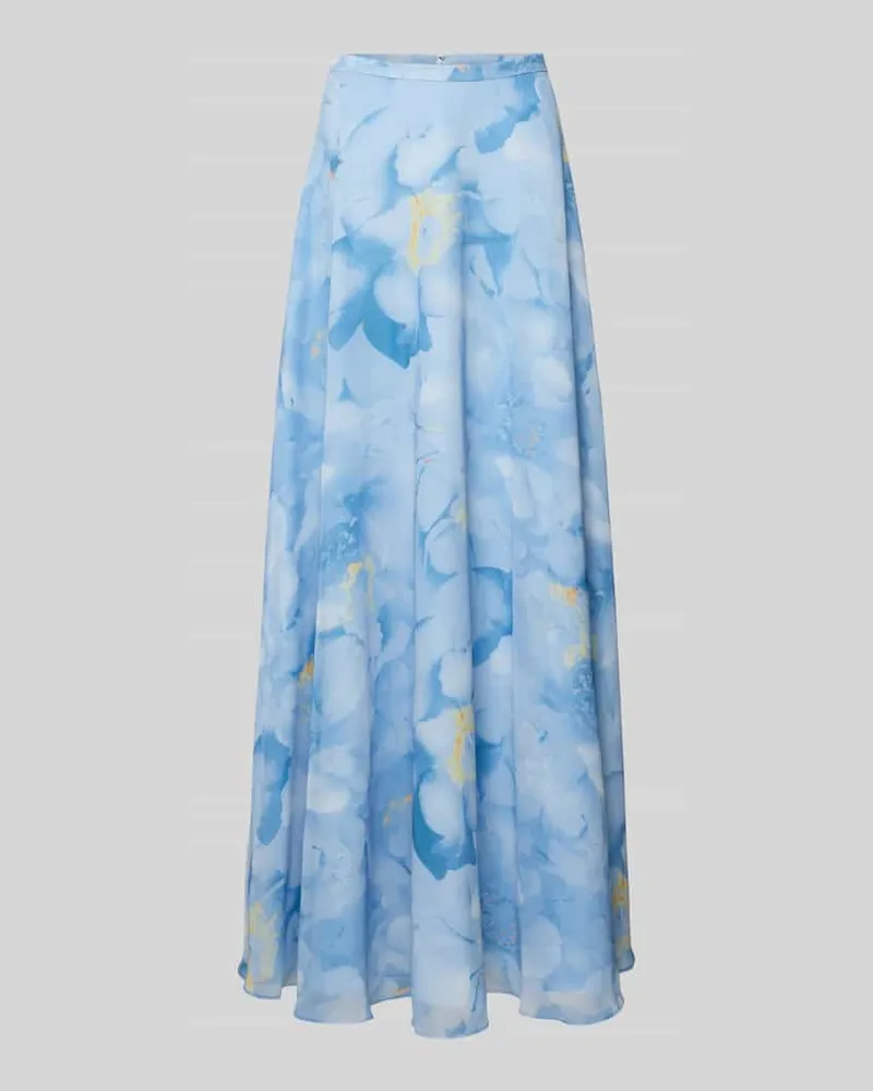 JAKE*S Regular Fit Maxirock mit floralem Allover-Print Sky