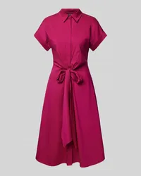 Ralph Lauren Midikleid mit Bindedetail Modell 'HAKAN Fuchsia