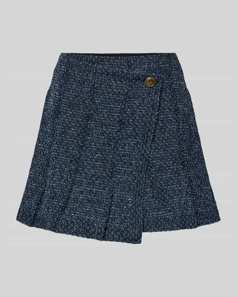 Marc Cain Skort in Wickeloptik mit seitlichem Reißverschluss Marine