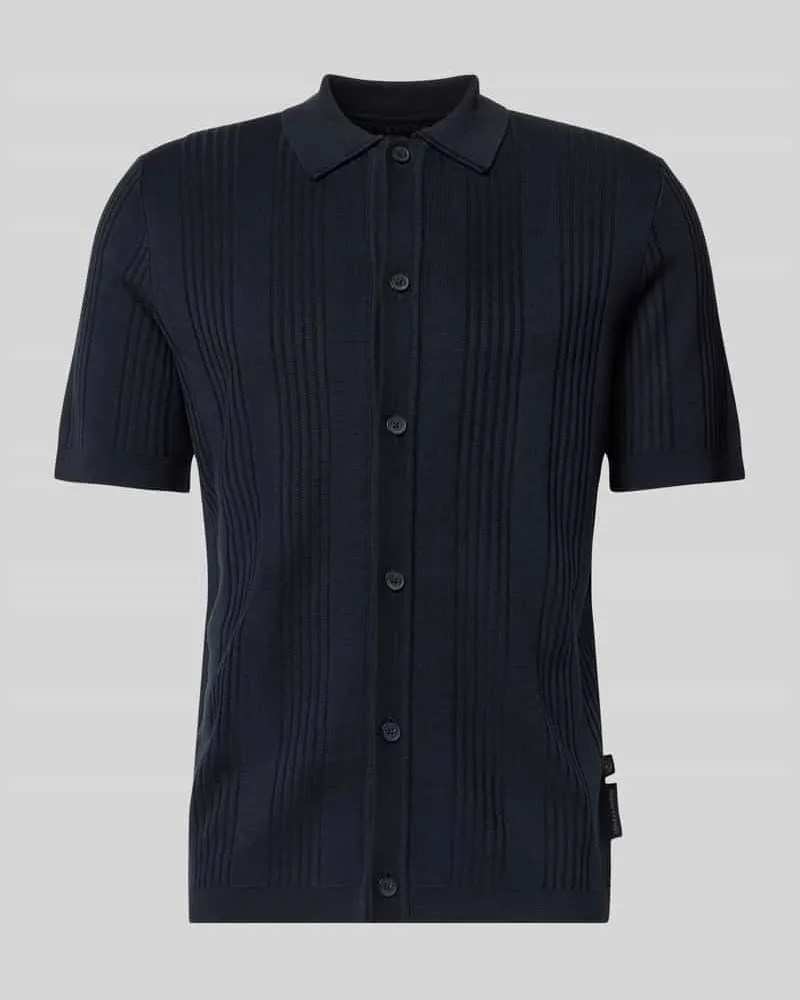 Marc O'Polo Regular Fit Freizeithemd aus reiner Baumwolle -  × DFB Travel Collection Dunkelblau
