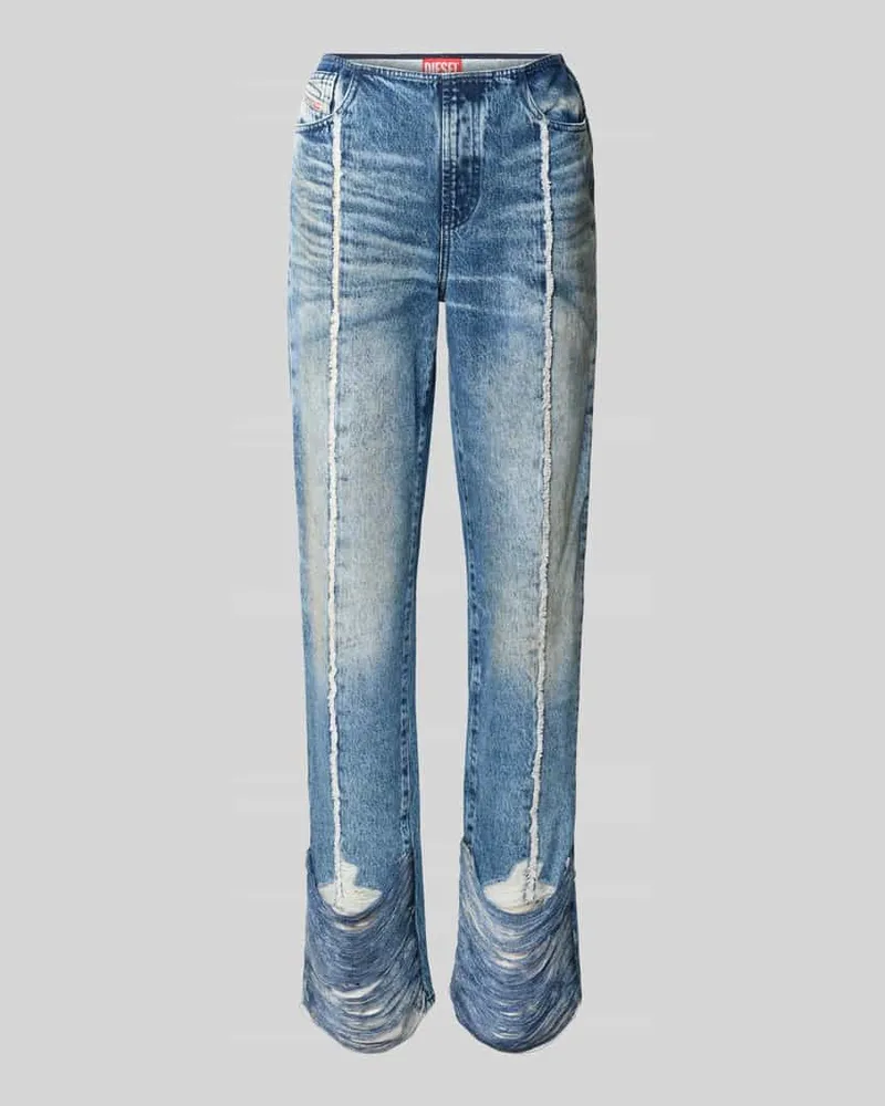 Diesel Skinny Fit Jeans aus reiner Baumwolle Jeansblau