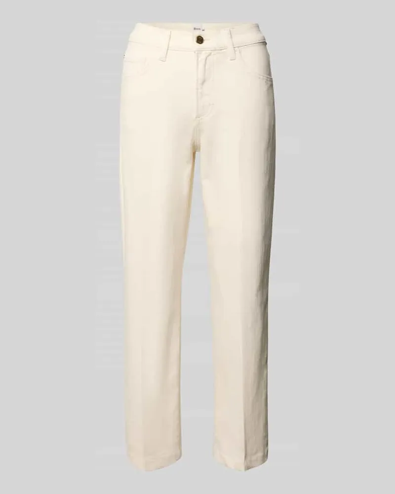 Brax Straight Fit Jeans im 5-Pocket-Design Modell 'MAY Offwhite