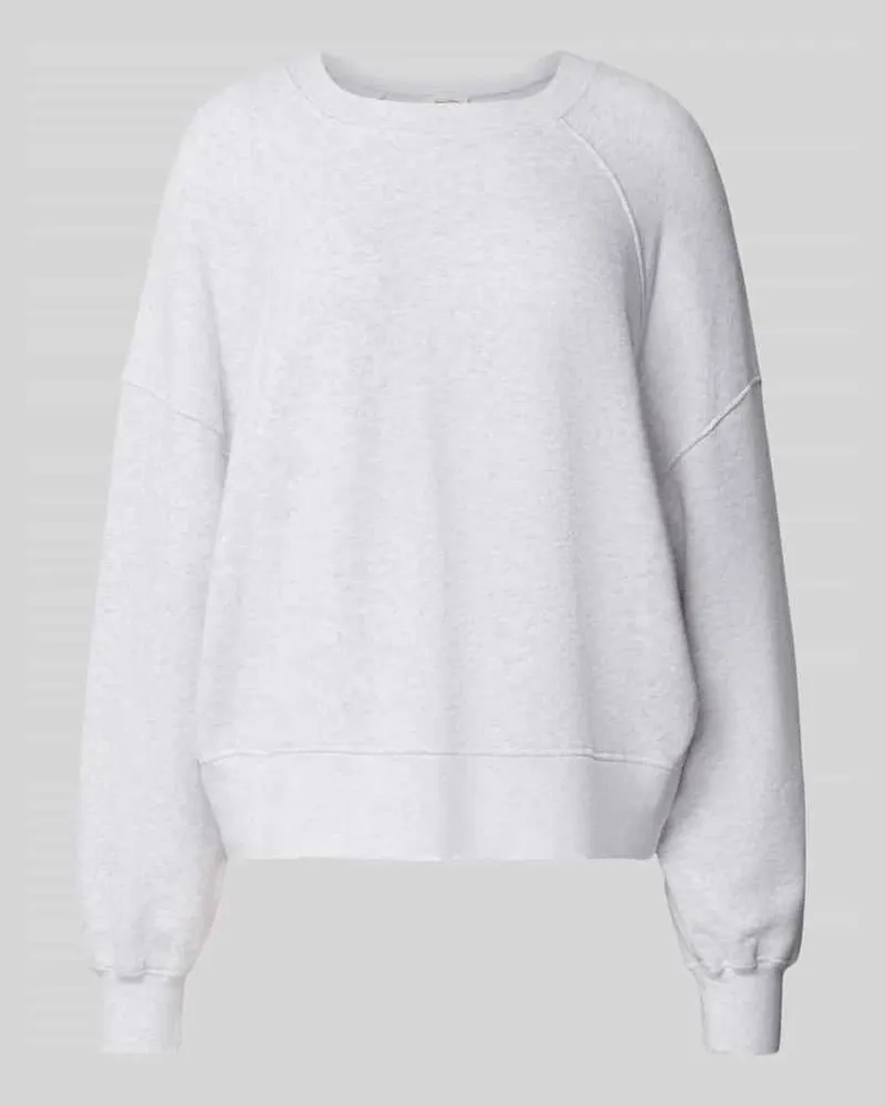 American Vintage Oversized Sweatshirt mit Rundhalsausschnitt Modell 'ATUBAY Hellgrau