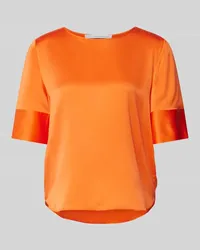 Herzen's Angelegenheit Blusenshirt mit Rundhalsausschnitt aus Seide Orange