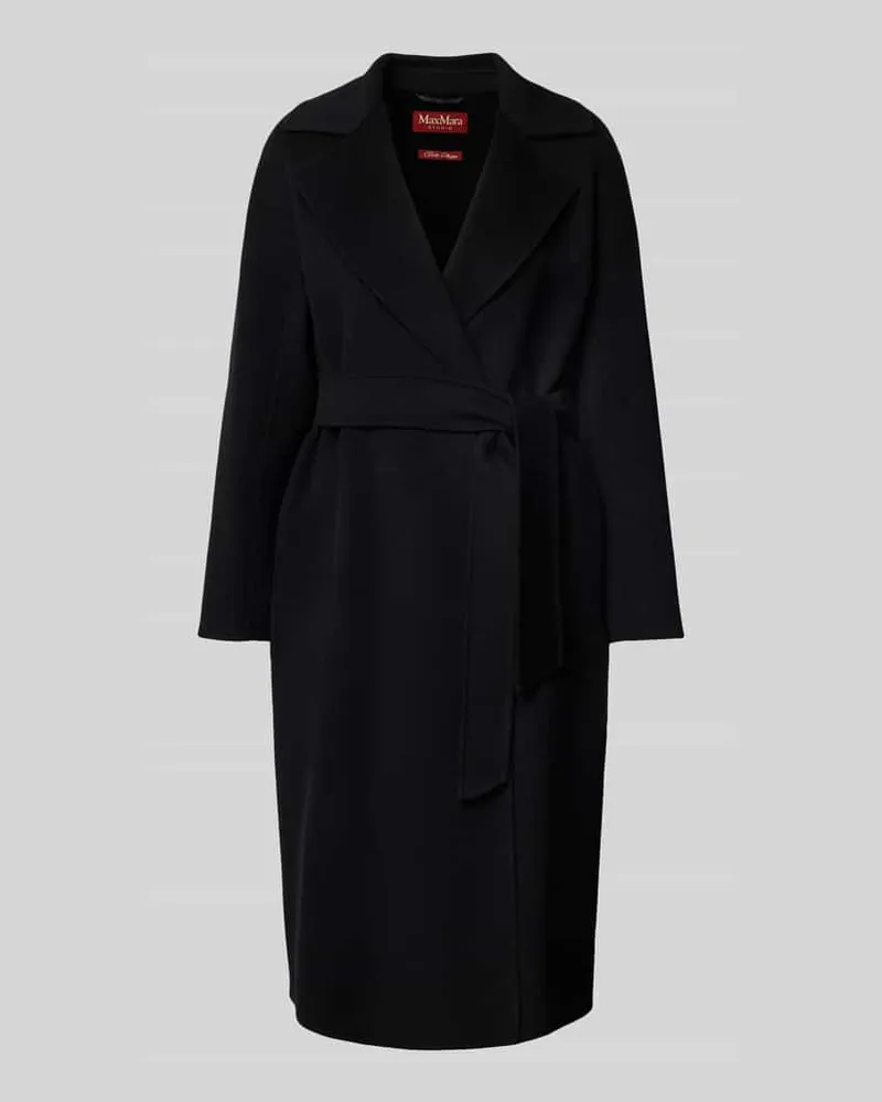 Max Mara Regular Fit Wollmantel mit Kaschmir-Anteil Modell 'CLES Black