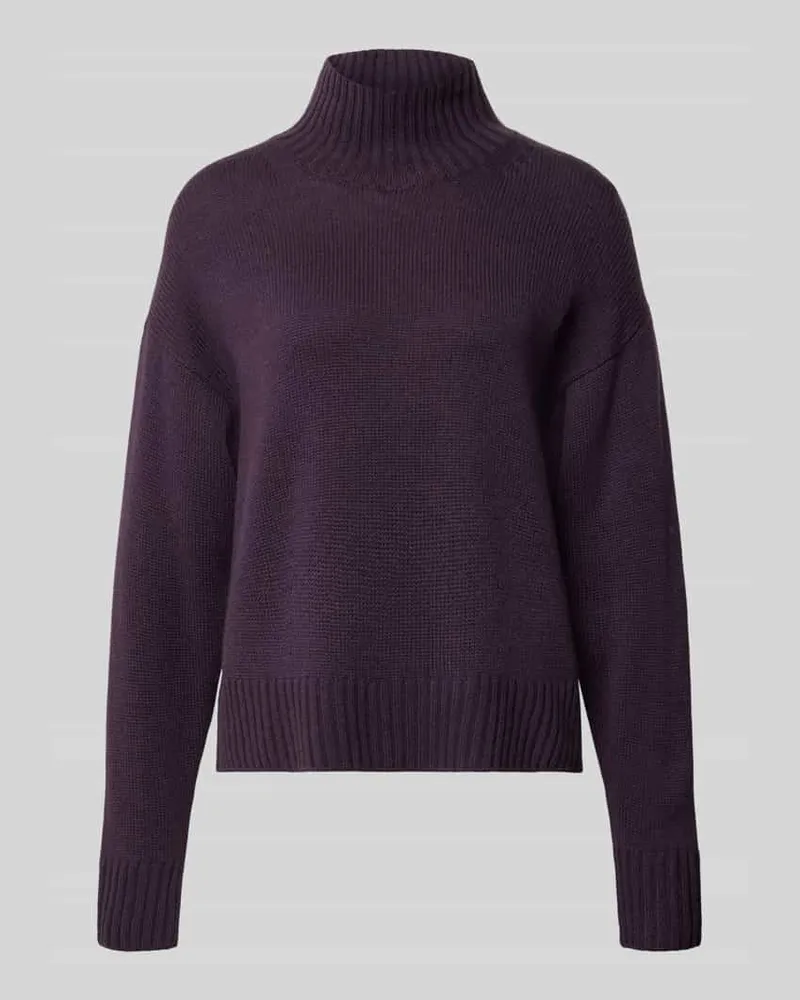 Luisa Cerano Relaxed Fit Strickpullover aus Woll-Mix mit Kaschmir-Anteil Violett