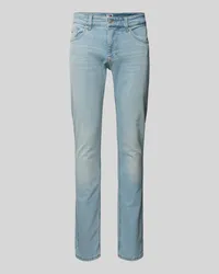 Tommy Hilfiger Slim Fit Jeans im 5-Pocket-Design Modell 'SCANTON Hellblau