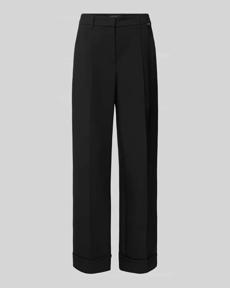 Marc Cain Stoffhose mit Bundfalten Black