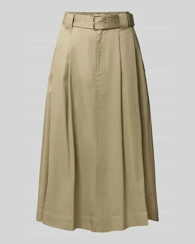 Mos Mosh Faltenrock mit Gürtel Modell 'Koda Billie Beige