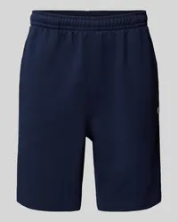 Lacoste Regular Fit Sweatshorts mit elastischem Bund Dunkelblau