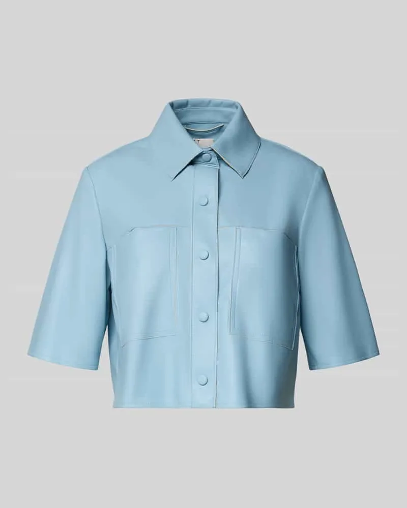 Vera Mont Cropped Blusenshirt mit 1/2-Arm Hellblau