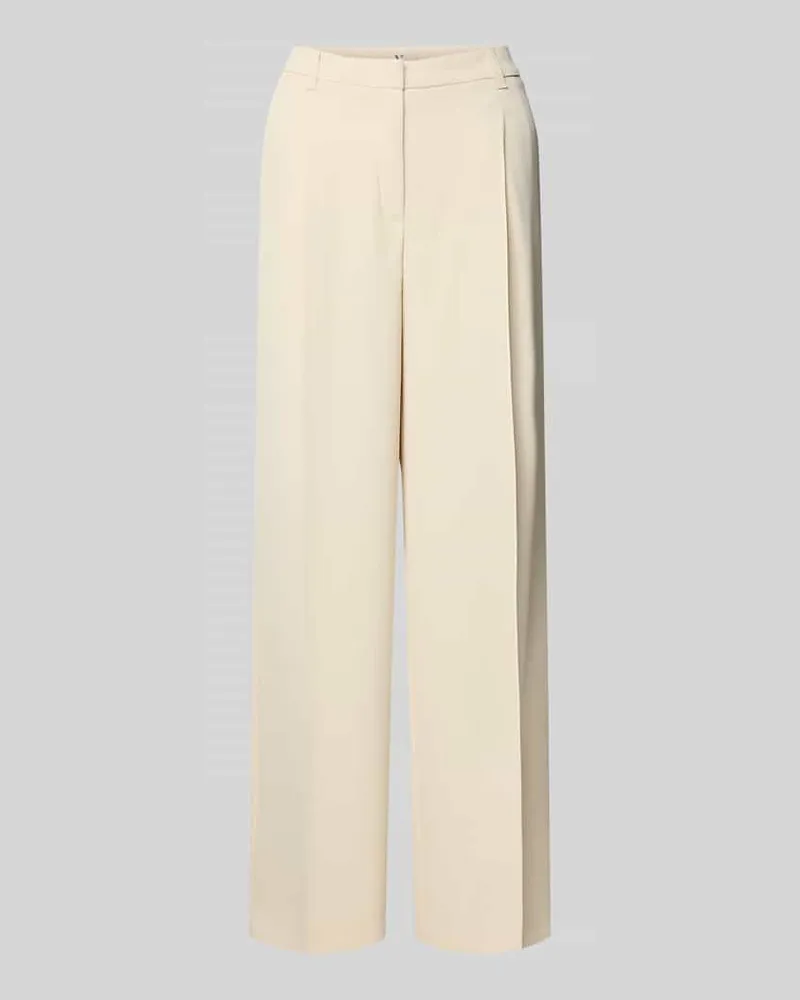 Vera Mont Stoffhose mit Bügelfalte Hellgelb