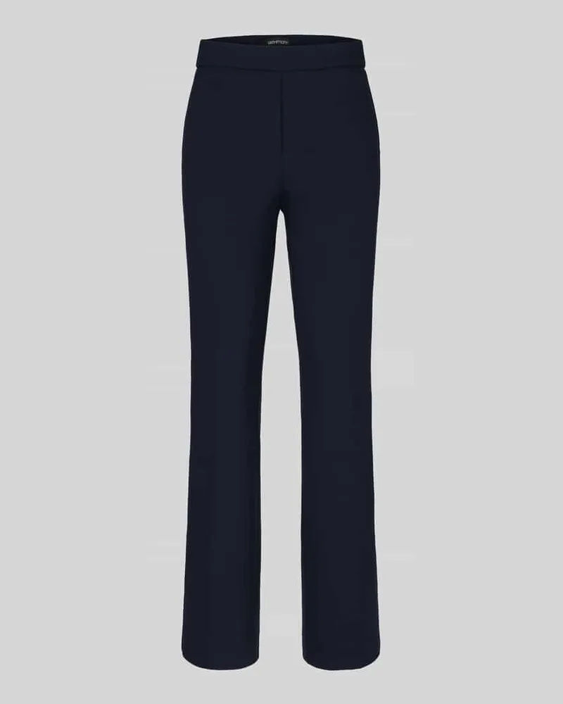 SteHmann Regular Fit Gerade Hose aus Viskose-Mix Modell 'Editta Marine