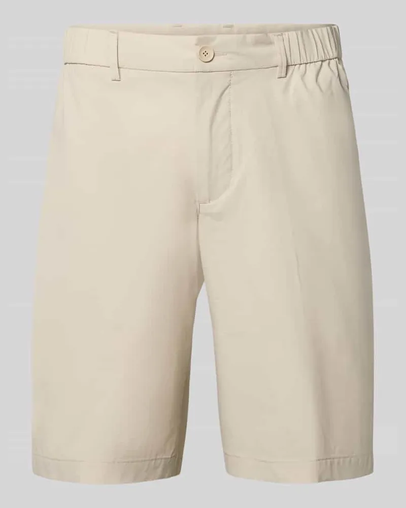 HUGO BOSS Regular Fit Shorts mit elastischem Bund Modell 'S_SPEEDFLEX Sand