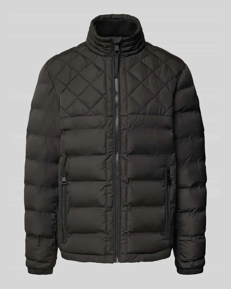 Strellson Steppjacke mit Reißverschlusstaschen Modell 'Clason Black