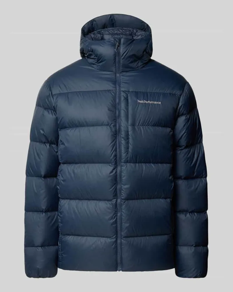 Peak Performance Steppjacke mit Kapuze und Label-Stitching Marine