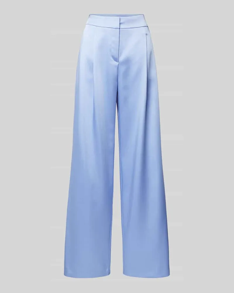 JAKE*S Wide Leg Bundfaltenhose mit Eingrifftaschen Bleu
