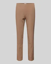 SEDUCTIVE  Slim Fit Stoffhose in verkürzter Passform Modell 'SABRINA Camel