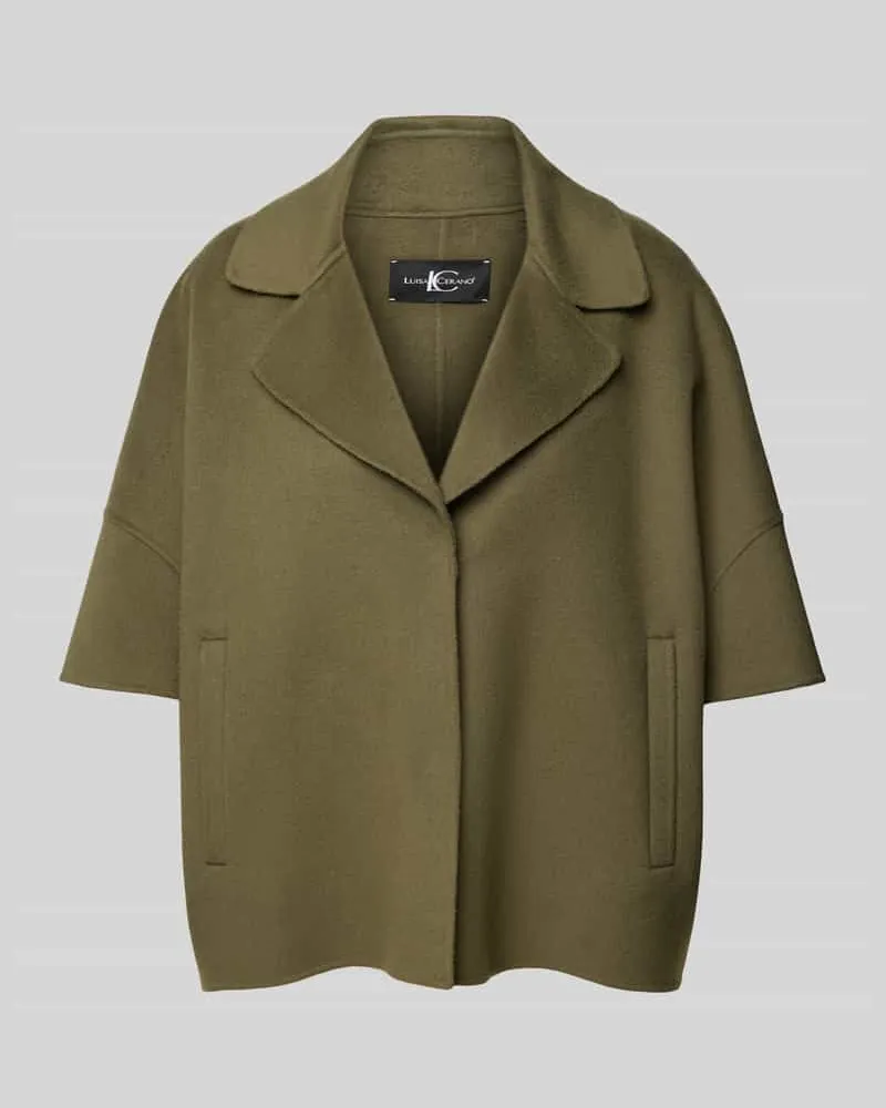 Luisa Cerano Jacke mit Reverskragen Khaki