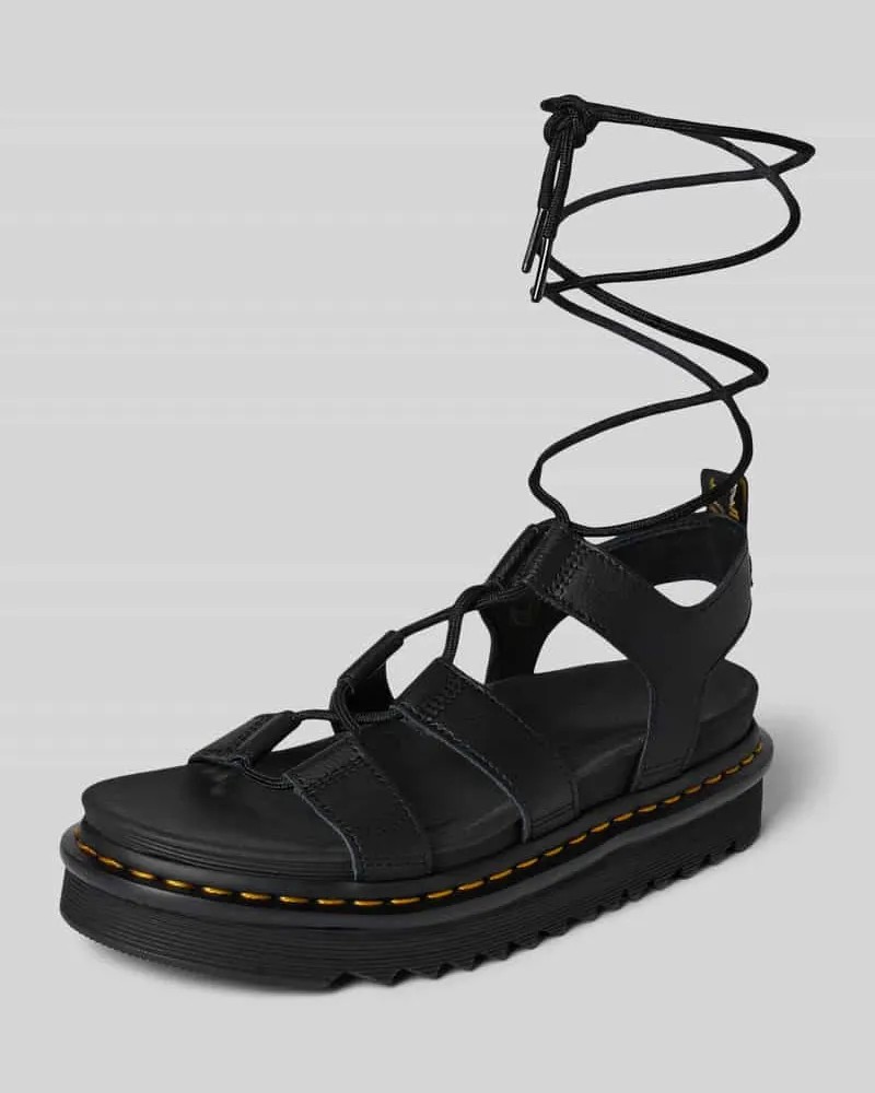 Dr.Martens Sandalette aus Leder mit Schnürung Modell 'Nartilla Black