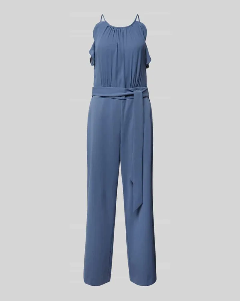 Vera Mont Jumpsuit mit Bindegürtel Hellblau