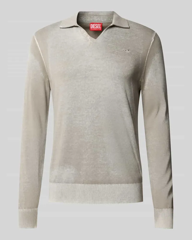 Diesel Pullover mit Polokragen Modell 'K-LAWRENCE Beige