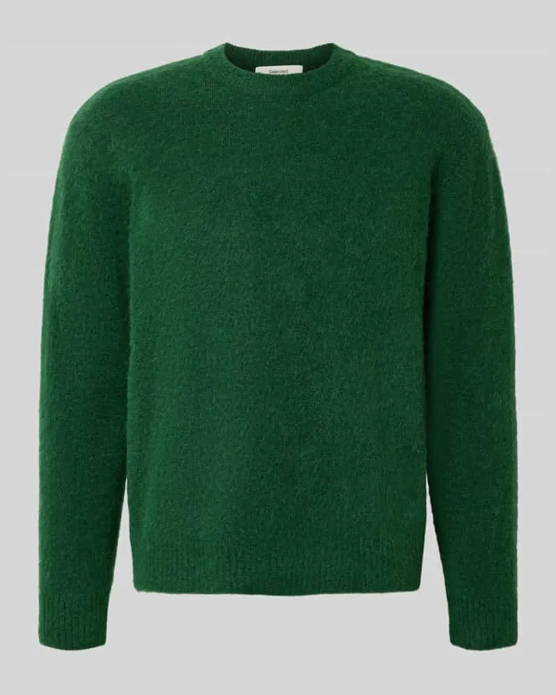 Selected Homme Relaxed Fit Strickpullover mit Woll-Anteil Modell 'RAI BRUSHED Bottle