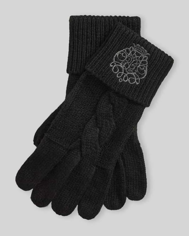 Ralph Lauren Handschuhe mit Umschlagriegel Black