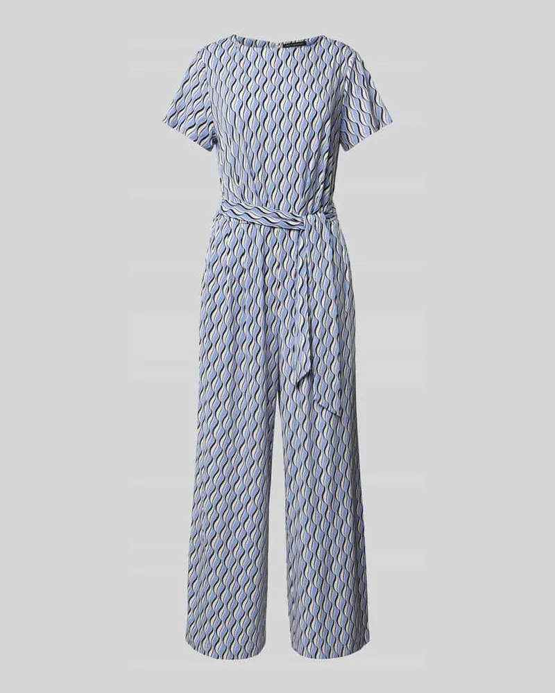 Betty Barclay Jumpsuit mit Bindegürtel Hellblau