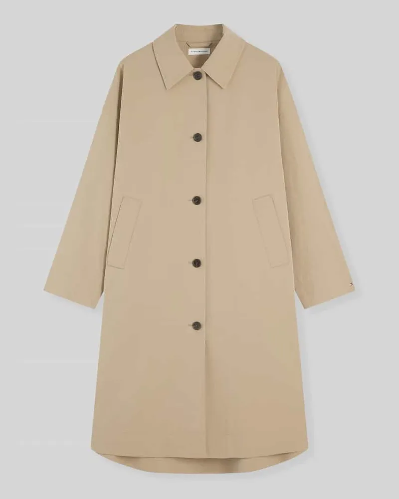 Tommy Hilfiger Loose Fit Trenchcoat aus Baumwoll-Mix Camel