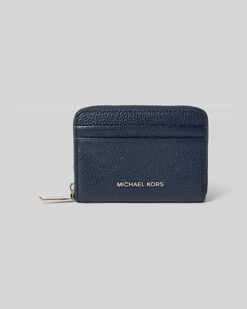 Michael Kors Portemonnaie mit Strukturmuster Modell 'Jet Set Dunkelblau