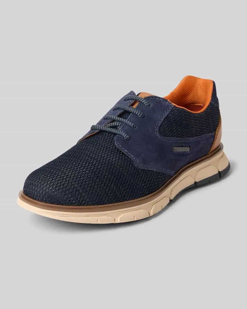 Bugatti Schnürschuhe aus Leder-Mix Modell 'Don Marine
