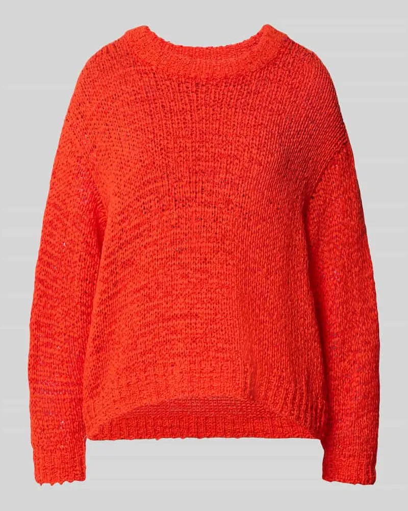 STAUD Strickpullover mit gerippten Abschlüssen Modell 'CALA Orange