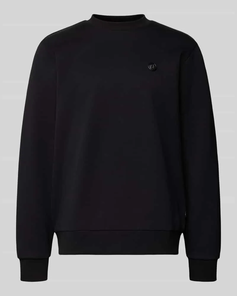 HUGO BOSS Regular Fit Sweatshirt aus Baumwoll-Mix Modell 'C-SHARPE 01 Black