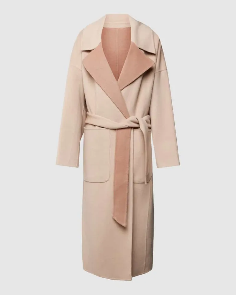 Calvin Klein Wollmantel mit Reverskragen Beige