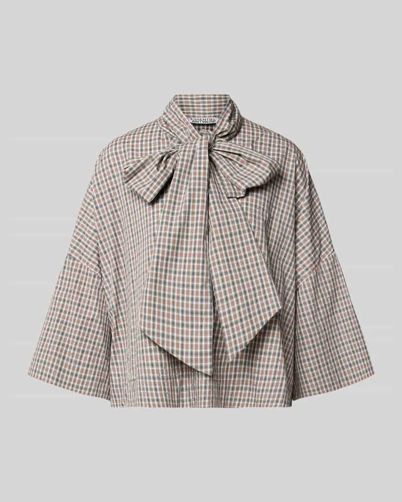 Essentiel Oversized Kurzarmbluse aus reiner Baumwolle Modell 'KEFIR Bleu