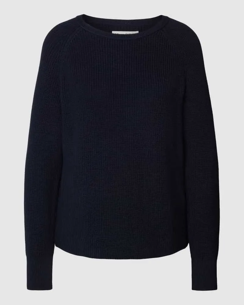 Marc O'Polo Strickpullover mit Strukturmuster Marine