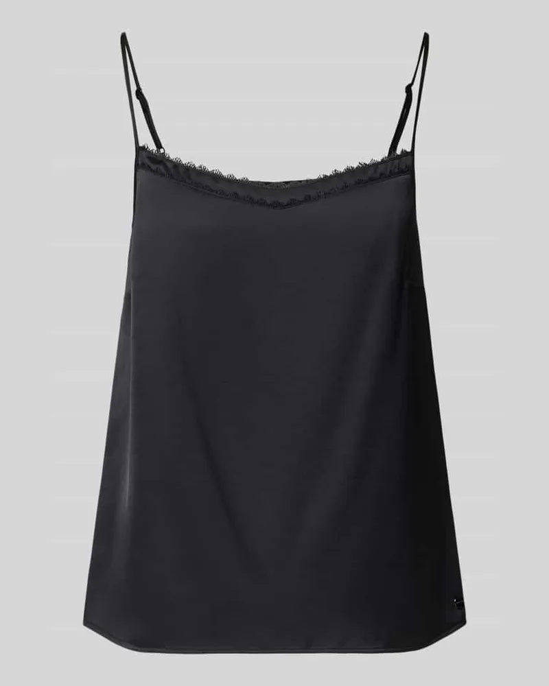 Marc Cain Blusentop mit Spaghettiträger Black
