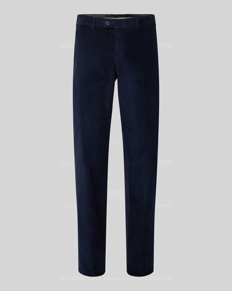 Hiltl Regular Fit Cordhose aus Baumwollmix Marine