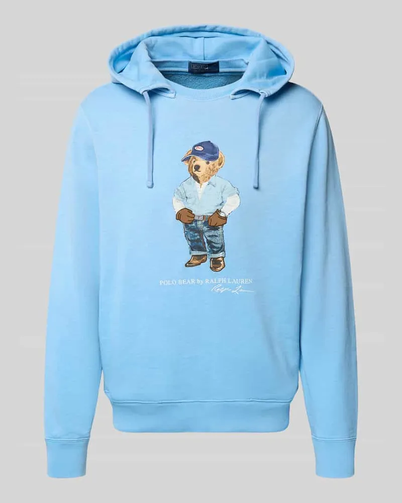 Ralph Lauren Regular Fit Hoodie aus Baumwoll-Mix Jeansblau