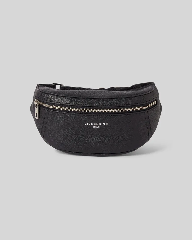 Liebeskind Bauchtasche aus reinem Leder mit Label-Detail Modell 'CHUDY Black