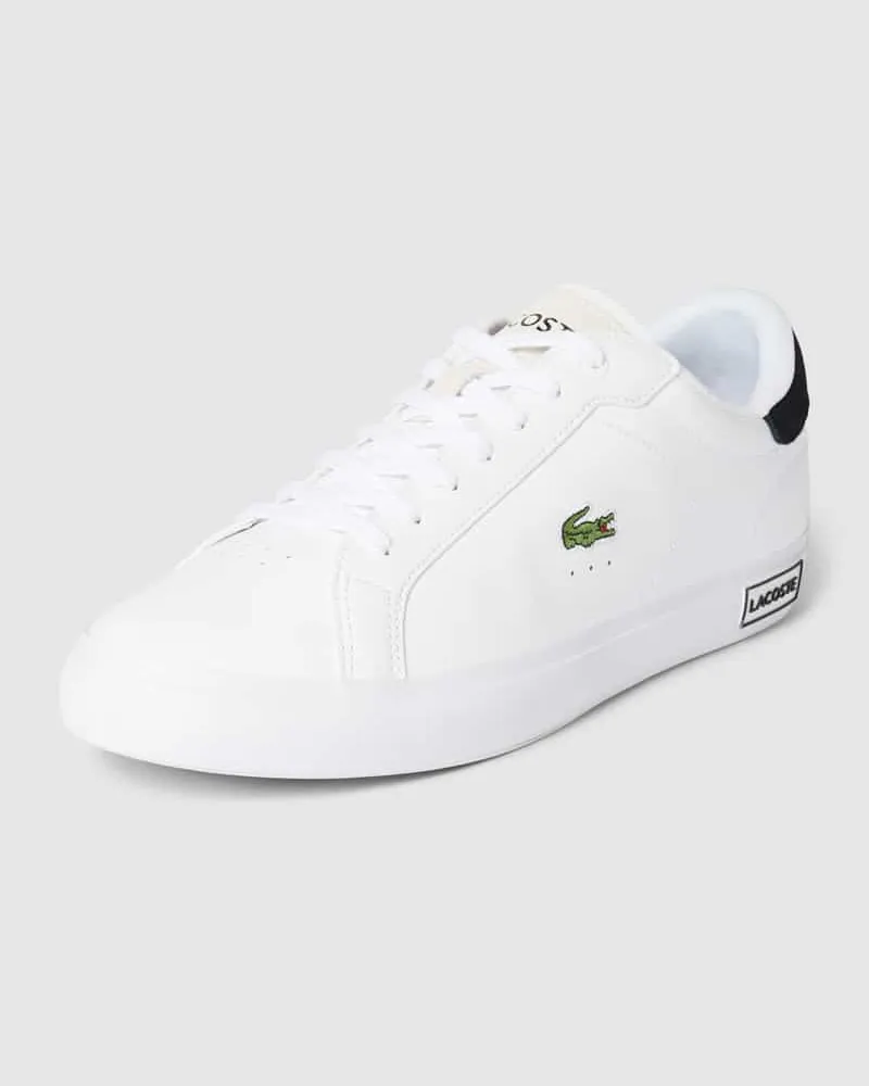 Lacoste Sneaker mit Logo-Stitching Modell 'POWERCOURT Weiss